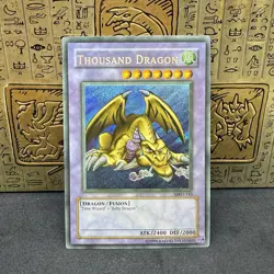 Yugioh Thousand Dragon MRD-143 Secret Rare Original Print Faded Reverse Foil NM - Image 1
