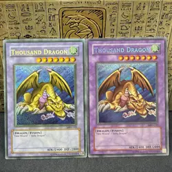 Yugioh Thousand Dragon MRD-143 Secret Rare Original Print Faded Reverse Foil NM - Image 3