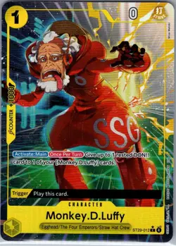 Monkey.D.Luffy (Alt Art) ST29-012 English Egghead - One Piece Card - NM - Image 1