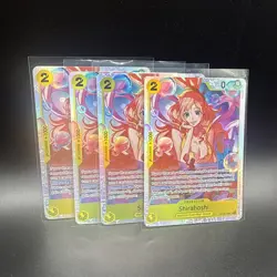 One Piece TCG Shirahoshi OP12-102 SR Legacy of the Master 4X PLAYSET - Image 2