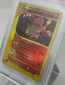 Gem Mint! PSA 10 CHARMELEON Reverse Foil Holo 2002 Pokemon Expedition 73 eReader - Image 4