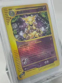 Gem Mint! ALAKAZAM Rev Foil Holo 2002 Pokemon Expedition # 33 e-Reader PSA 10 - Image 3