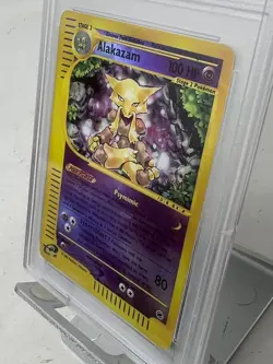 Gem Mint! ALAKAZAM Rev Foil Holo 2002 Pokemon Expedition # 33 e-Reader PSA 10 - Image 4