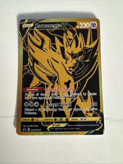 Zamazenta V - SWSH077 - Pokemon Sword & Shield Promo Ultra Rare Holo Card NM - Image 1