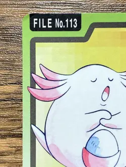 Pokemon Carddass Card Chansey File No.113 Bandai Pocket Monsters 1997 - Image 3