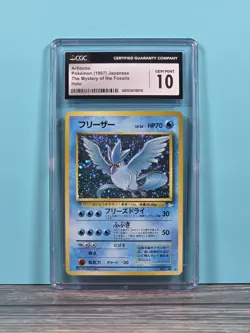 1997 Pokemon Mystery of The Fossils Articuno Holo Japanese CGC GEM MINT 10 - Image 1