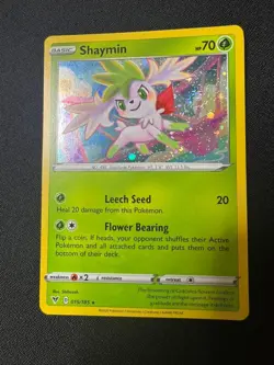 Pokemon TCG Shaymin Pokemon Promos 015/185 Cosmos Holo with Swirl! - Image 2