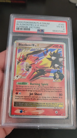 BLAZIKEN FB LV. X - HOLO - PSA 4 - 2009 POKEMON PLATINUM SUPREME VICTORS #142 - Image 2