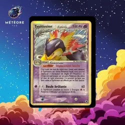 Carte Pokemon Typhlosion 12/101 Holo Bloc EX Ile des Dragons FR - Image 1
