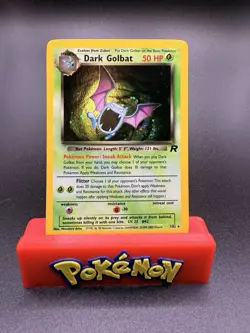 Pokemon TCG Dark Golbat Rare Holo Card #7/82 Team Rocket W/SWIRL 🌀 NM - Image 1