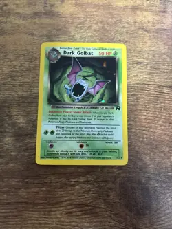 Pokemon Dark Golbat TCG Holo Card 7/82 Near Mint Condition 1999-2000 - Image 1