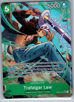 Trafalgar Law (Alt Art) OP01-047 English - One Piece Card - NM - Image 1