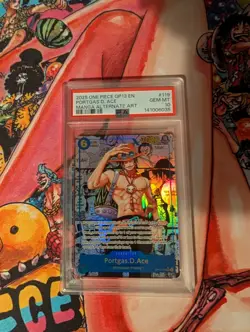 2025 One Piece OP13-119 Portgas D. Ace Manga Alternate Art PSA10 - Image 1