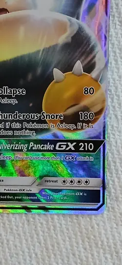 Snorlax GX SM05 Black Star Promo Pokemon Card MINT /NM English S&M 2016 Standard - Image 3