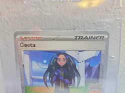 Geeta 188/197 - Stamped STAFF Promo Card - Pokemon TCG (Obsidian Flames) - Image 3