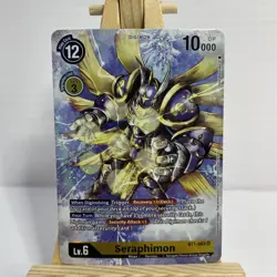Digimon Card Game Seraphimon BT1-063 SR Alt Art NM - Image 1