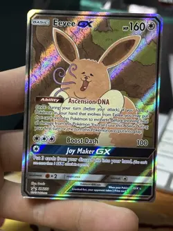 #2 Eevee GX SM233 Black Star Promo Derp Alt Art Holo Rare Pokemon Card TCG - Image 3
