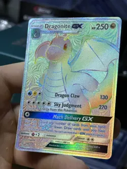 Dragonite GX 248/236 Unified Minds 2019 Secret Rainbow Rare HoloPokemon Card TCG - Image 5