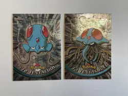 Pokemon Card Tentacool #72 Topps Chrome Tentacruel #73 Foil Tv Animation - Image 1