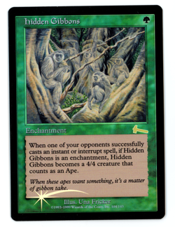 Hidden Gibbons -- MTG (SP+/NM Quality FOIL) - Urza's Legacy - See pics/scans! - Image 1