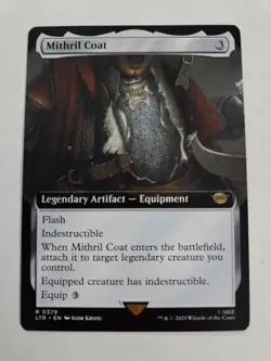 MTG Lord of the Rings-Mithril Coat-NM-Extended Art-379 - Image 1