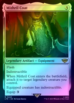 MTG LTR Mithril Coat #245 (R) Lord of the Rings Tales of Middle-Earth - FOIL - Image 1