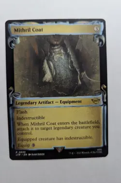 1x Mithril Coat Showcase Scrolls NM - Lord of the Rings Magic MTG LTR x1 - Image 1