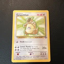 Pokemon TCG Kangaskhan 21/64 Jungle WOTC Unlimited Regular Rare Vintage LP * - Image 1