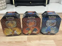 Pokemon Hidden Fates Tin Set Charizard, Raichu & Gyarados GX - NEW SEALED - Image 2