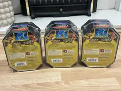Pokemon Hidden Fates Tin Set Charizard, Raichu & Gyarados GX - NEW SEALED - Image 3