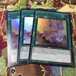 3x Crystal Bond 1st Edition Ultra Rare SDCB-EN046 Yu-Gi-Oh! - Image 1