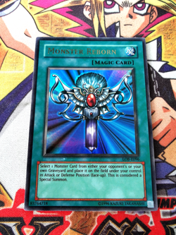 Monster Reborn lob-e096 Unltd Ed (MP) Ultra Rare Yu-Gi-Oh! - Image 1