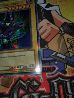 Dark Magician lob-e003 Unltd Ed (MP/HP) Ultra Rare Yu-Gi-Oh! (2) - Image 5