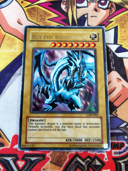 Blue-Eyes White Dragon lob-e001 Unltd Ed (HP) Ultra Rare Yu-Gi-Oh! - Image 1