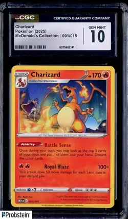 2025 Pokemon McDonald's Collection M24EN #001/015 Charizard CGC 10 GEM MINT - Image 1