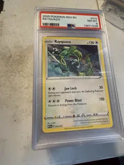 2025 POKEMON M24 EN-MCDONALD'S COLLECTION #014 RAYQUAZA PSA 8 131565469 - Image 1