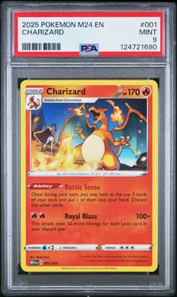 2025 POKEMON M24 EN-MCDONALD'S COLLECTION #001 CHARIZARD PSA 9 - Image 1