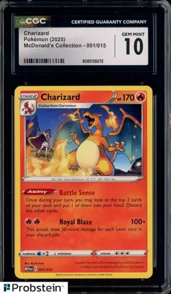 2025 Pokemon McDonald's Collection M24EN #001/015 Charizard CGC 10 GEM MINT - Image 1