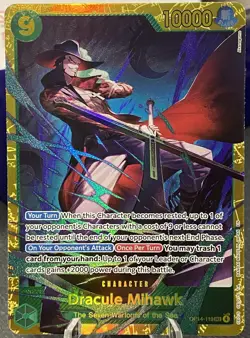 One Piece CCG - Dracule Mihawk - OP14-119 SEC - The Azure Sea's Seven - Image 1