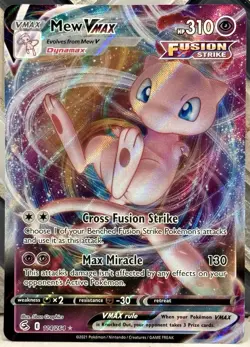 Mew VMAX 114/264 NM/M SWSH08: Fusion Strike Ultra Rare Pokemon TCG - Image 1