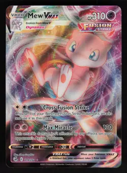 Mew VMAX 114/264 SWSH08: Fusion Strike Ultra Rare Pokemon TCG Card NM - Image 1