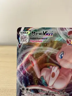 Mew VMAX 114/264 Fusion Strike Ultra Rare Pokemon Card Full Art Holo TCG - Image 2