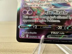 Mew VMAX 114/264 Fusion Strike Ultra Rare Pokemon Card Full Art Holo TCG - Image 4