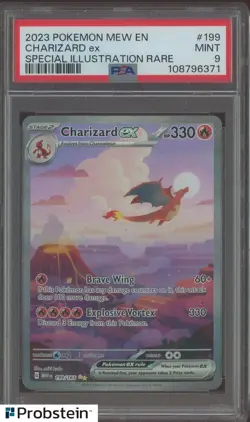 2023 Pokemon Mew EN Special Illustration Rare #199 Charizard ex PSA 9 MINT - Image 1
