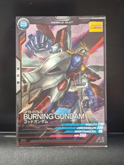 BURNING GUNDAM FQ02-007 R Gundam Arsenal Base Card G Foil - Image 1