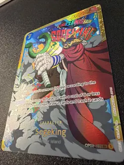 One Piece Card Game English Carte Holo Sogeking OP03-122 Sec NM - Image 2