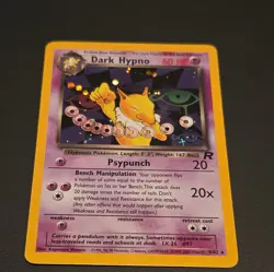 Pokemon Dark Hypno 9/82 Team Rocket Holo Rare Unlimited 60 HP English Card - Image 1