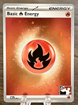 Fire Energy Holo Pokemon Prize Pack Series Promo Series 8 Pokemon Card NM/LP - Image 1