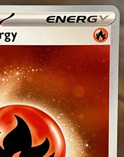 Fire Energy Holo Pokemon Prize Pack Series Promo Series 8 Pokemon Card NM/LP - Image 3