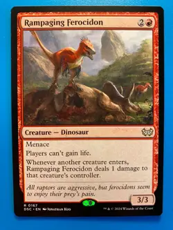 MTG 1x Rampaging Ferocidon 167 Duskmourn House Commander Magic Gathering x1 NM - Image 1